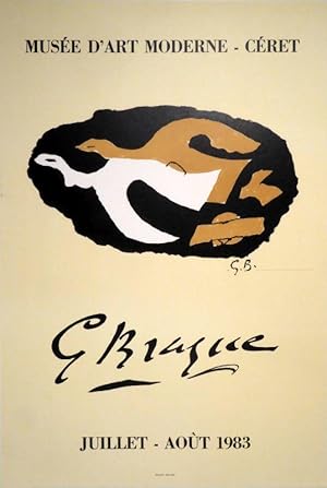 G Braque. Musée d'Art Moderne Céret Juillet - Août 1983. Farblithographie.