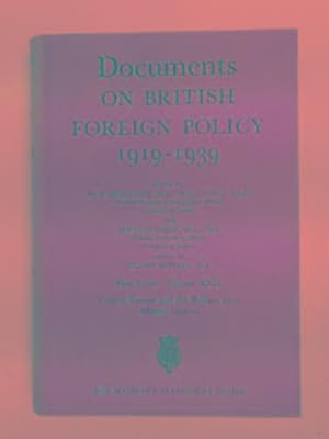 Immagine del venditore per Documents on British Foreign Policy, 1919-39, first series, volume XXII: Central Europe and the Balkans, 1921; Albania, 1921-22 venduto da Cotswold Internet Books