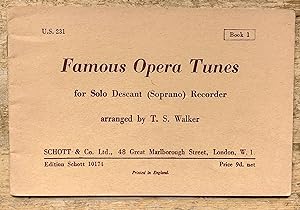 Bild des Verkufers fr Famous Opera Tunes for Solo Descant (Soprano) Recorder Book 1 zum Verkauf von Shore Books