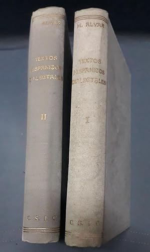 TEXTOS HISPÁNICOS DIALECTALES. ANTOLOGÍA HISTÓRICA. 2 Vols.