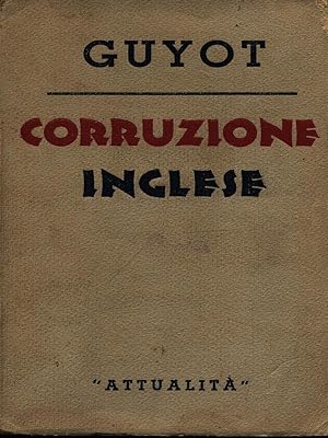 Bild des Verkufers fr Corruzione inglese zum Verkauf von Librodifaccia
