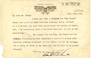 Seller image for DANIEL FROHMAN for sale by Stuart Lutz Historic Documents, Inc.