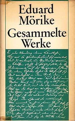 Seller image for Gesammelte Werke. Sonderausgabe in einem Band. / Eduard Mrike. [Hrsg. v. Georg Schwarz] for sale by Schrmann und Kiewning GbR