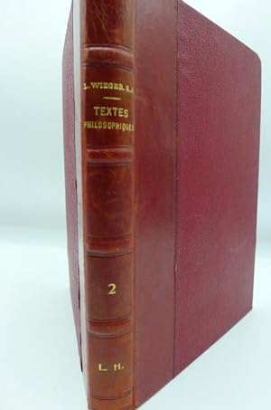 Seller image for Textes Philosophiques - Tome 2 for sale by INDOSIAM RARE BOOKS