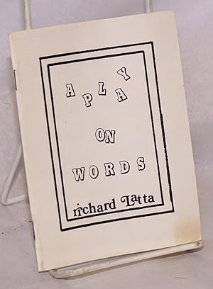 Seller image for A Play on Words for sale by Bolerium Books Inc.