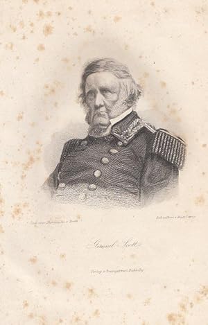 Immagine del venditore per Portrt. Brustbild in Uniform. Stahlstich von Weger, ca. 25 x 16 cm, Blattgre: 26,5 x 21,5 cm, 1865. venduto da Antiquariat Michael Eschmann