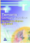 Image du vendeur pour Temario Comn Jurdico del Servicio Riojano de Salud mis en vente par AG Library