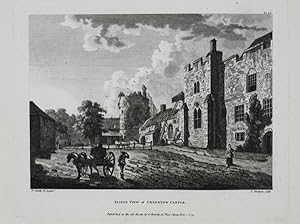 Original Antique Engraving Illustrating an 'inside View of Cheptow Castle'. By Paul Sandby. Title...
