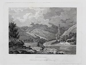 Original Antique Engraving Illustrating a View of 'Coniston Lake' (1st plate) By Paul Sandby. Tit...