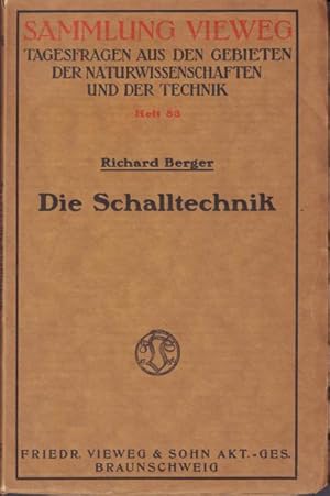 Die Schalltechnik.