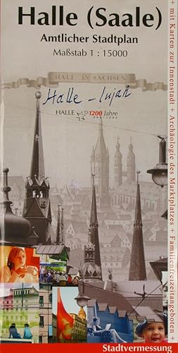 Bild des Verkufers fr Amtlicher Stadtplan Halle (Saale), zum Verkauf von Versandantiquariat Hbald