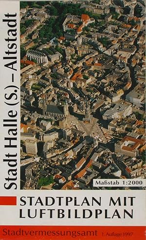 Bild des Verkufers fr Stadtplan mit Luftbildplan Halle (Saale), zum Verkauf von Versandantiquariat Hbald