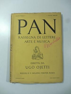 Pan. Rassegna di lettere arte e musica diretta da Ugo Ojetti, numero 7, luglio 1935
