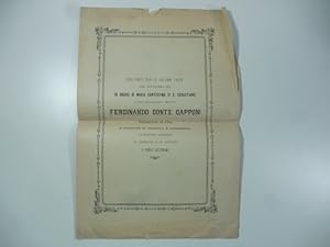 Esultante per le solenni feste del settembre 1896 in onore di Maria Santissima di S. Sebastiano. ...