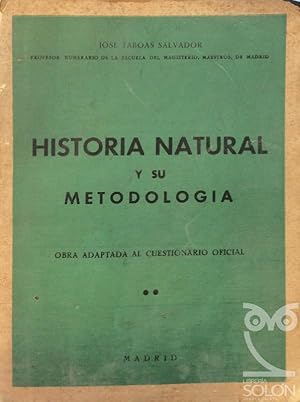 Imagen del vendedor de Historia natural y su metodologa a la venta por LIBRERA SOLN