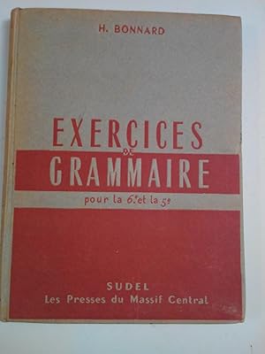 Seller image for Exercices De Grammaire Pour La 6 Et La 5 for sale by Des livres et nous