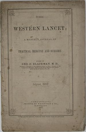 Bild des Verkufers fr The Western Lancet: A Monthly Journal of Practical Medicine and Surgery (Vol. 18 No. 8, August 1857) zum Verkauf von Powell's Bookstores Chicago, ABAA