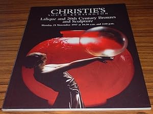 Lalique and 20th Century Bronzes and Sculpture : Christie's Auction Catalogue 24 November 1997