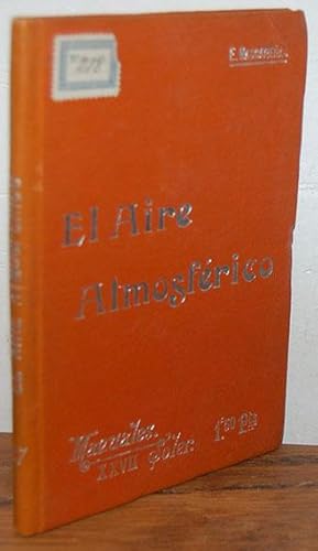 Imagen del vendedor de EL AIRE ATMOSFRICO. Col. "Manuales Soler" N 27 a la venta por EL RINCN ESCRITO