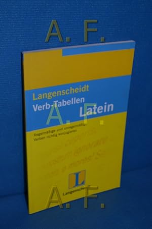 Imagen del vendedor de Langenscheidts Verb-Tabellen, Teil: Latein. neu bearb. von Linda Strehl a la venta por Antiquarische Fundgrube e.U.