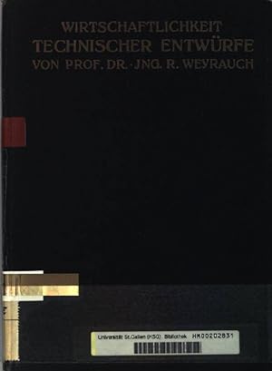 Immagine del venditore per Wirtschaftlichkeit technischer Entwrfe. venduto da books4less (Versandantiquariat Petra Gros GmbH & Co. KG)
