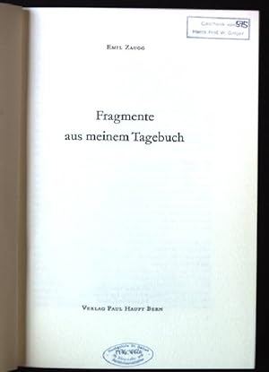 Fragmente aus meinem Tagebuch