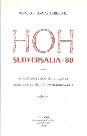 Imagen del vendedor de HOH Subversalia 88. Volumen I a la venta por SOSTIENE PEREIRA