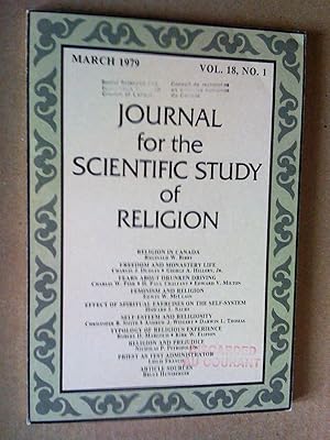 Seller image for Journal for the Scientific Study of religion, vol. 18, no 1, March 1979 for sale by Livresse