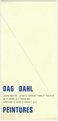 Dag DAHL. Peintures.