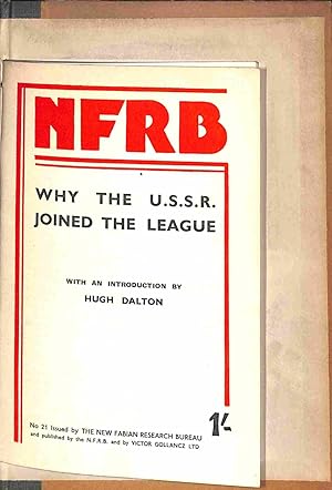 Seller image for NFRB Why the U.S.S.R. joined the League for sale by WeBuyBooks