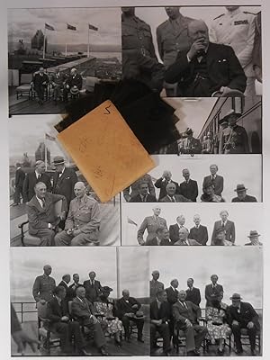 Original, unpublished photographic negatives of U.S. President Franklin D. Roosevelt, British Pri...