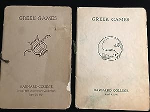 Greek Games (Programs for 1915 and 1916) 2 Issues