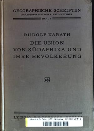 Seller image for Die Union von Sdafrika und ihre Bevlkerung. for sale by books4less (Versandantiquariat Petra Gros GmbH & Co. KG)