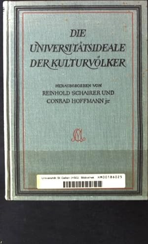 Image du vendeur pour Die Universittsideale der Kulturvlker mis en vente par books4less (Versandantiquariat Petra Gros GmbH & Co. KG)