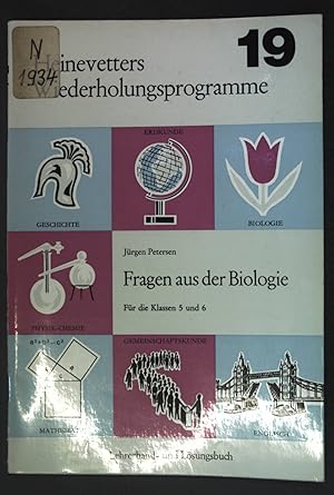 Bild des Verkufers fr Fragen aus der Biologie fr die Klassen 5 und 6; Heinevetters Wiederholungsprogramme, Band 19; zum Verkauf von books4less (Versandantiquariat Petra Gros GmbH & Co. KG)