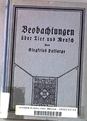 Seller image for Beobachtungen ber Tier und Mensch. Wissenschaft und Bildung. Band 171. Erdkundliches Wanderbuch. II.Band. for sale by books4less (Versandantiquariat Petra Gros GmbH & Co. KG)