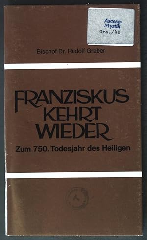Seller image for Franziskus kehrt wieder; Sonderdruck des Regensburger Bistumsblattes; for sale by books4less (Versandantiquariat Petra Gros GmbH & Co. KG)