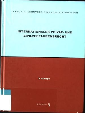 Bild des Verkufers fr Internationales Privat- und Zivilverfahrensrecht. zum Verkauf von books4less (Versandantiquariat Petra Gros GmbH & Co. KG)