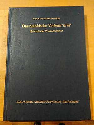 Das hethitische Verbum "sein". Syntaktische Untersuchungen.