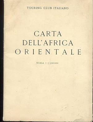 CARTA DELL'AFRICA ORIENTALE SCALA 1:3.500.000, Roma, T.C.I., 1933