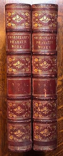 Bild des Verkufers fr [Fore-edge Paintings]. The Dramatic Works of William Shakspeare. With Remarks on His Life and Writings. Two Volumes. zum Verkauf von Moroccobound Fine Books, IOBA