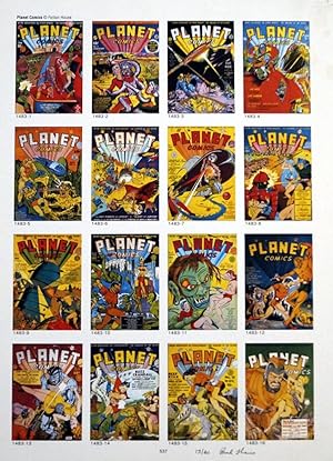 PUBLISHER'S PROOF PAGE: Photo-Journal Guide to Comic Books - Planet Comics 1 - 16 (Signed) (Limit...