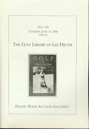 Immagine del venditore per The Golf Library of Lee Dieter (Sale 209, June 13, 2000) venduto da Bookmarc's