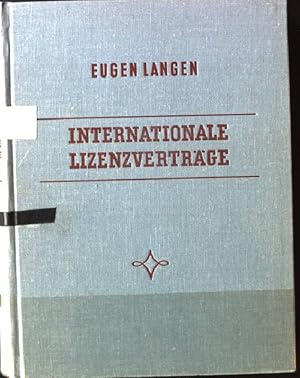 Image du vendeur pour Internationale Lizenzvertrge, Berichte aus 38 Lndern mis en vente par books4less (Versandantiquariat Petra Gros GmbH & Co. KG)