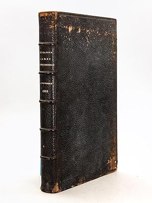 Le Baron James de Rotschild 15 novembre 1868 [ Edition originale - Hommage manuscrit de Madame la...
