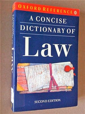 A Concise Dictionary of Law, second edition