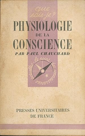 Bild des Verkufers fr Phisiologie de la conscience zum Verkauf von Sergio Trippini