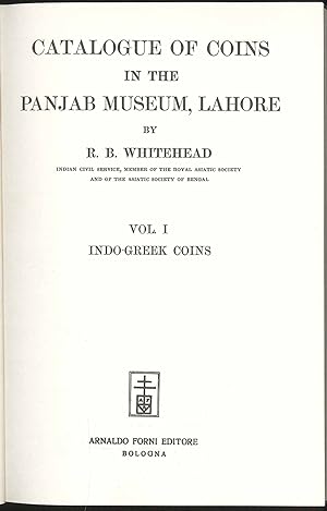 Bild des Verkufers fr Catalogue of coins in the Panjab Museum, Lahore zum Verkauf von Sergio Trippini