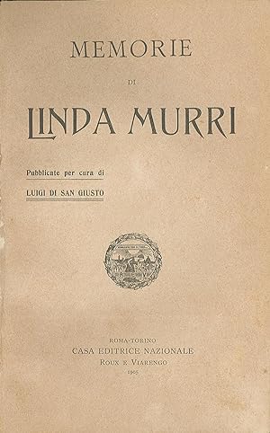 Image du vendeur pour Memorie di Linda Murri mis en vente par Sergio Trippini