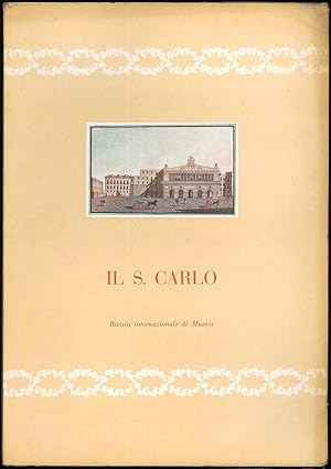 Bild des Verkufers fr Il S. Carlo - Rivista internazionale di Musica gennaio-febbraio 1960 zum Verkauf von Sergio Trippini